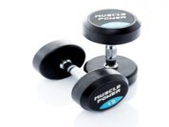 All-In Sport: <p>Ronde Dumbbells per stuk</p>
<p> </p>
<p>Deze degelijke, ronde dumbbell heeft een verchroomd handvat met voldoende grip. Met ee...