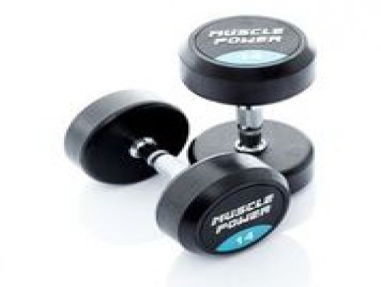 All-In Sport: <p>Ronde Dumbbells per stuk</p>
<p> </p>
<p>Deze degelijke, ronde dumbbell heeft een verchroomd handvat met voldoende grip. Met ee...