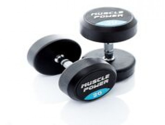 All-In Sport: Ronde Dumbbells per stuk
Deze degelijke, ronde dumbbell heeft een verchroomd handvat met voldoende grip. Met een dikke rubberen l...