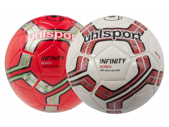 All-In Sport: Der Uhlsport® Fußball INFINITY 290 Ultra Lite Soft ist ein spezieller Junior-Trainingsball für junge Nachwuchskicker. Er ist mit 290 Gram...