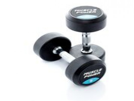 All-In Sport: <p>Ronde Dumbbells per stuk</p>
<p> </p>
<p>Deze degelijke, ronde dumbbell heeft een verchroomd handvat met voldoende grip. Met ee...