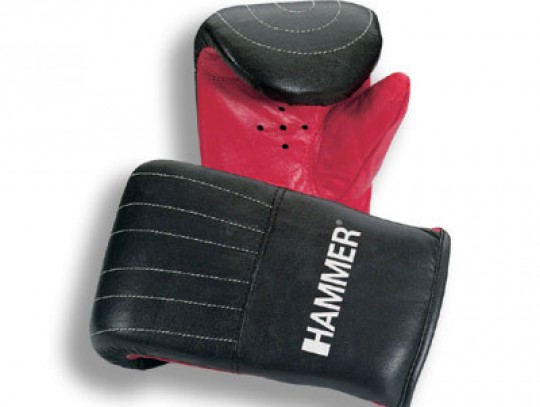 All-In Sport: Echt Leder mit vorgekrümmten Fingern und Gummizugverschluß. Ideal für Gerätetraining und leichtes Sandsack-Training.