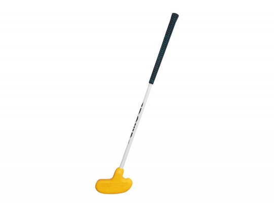 All-In Sport: Stabiele fiberglas clubs, met op rubber lijkende krul, om het blessuregevaar te minimaliseren.