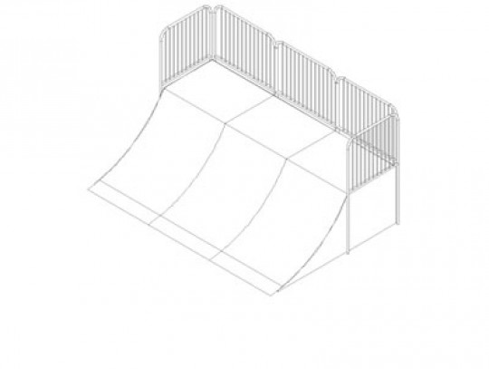 All-In Sport: L=330cm; B=450cm; H=120cm; r=240cm