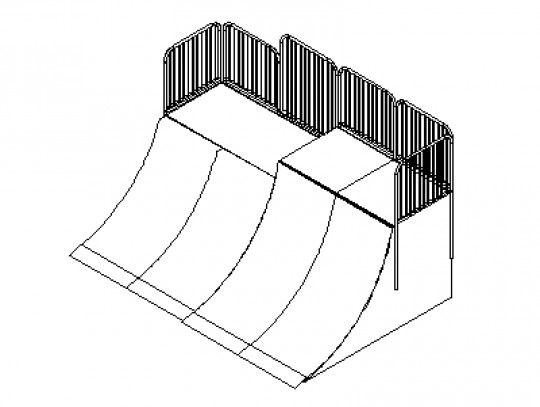 All-In Sport: L=370cm; B=500cm; H=160-200cm; r=240cm