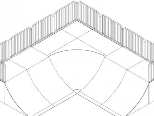 All-In Sport: L=610cm; B=610cm; H=120cm; r=240cm