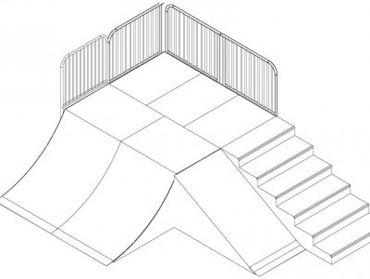 All-In Sport: L=480cm; B=540cm; H=120cm; r=240cm