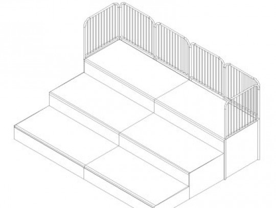 All-In Sport: L=500cm; B=378cm; H=40/80/120cm