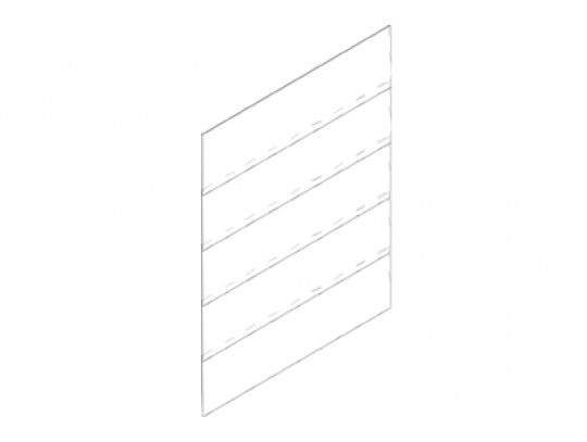 All-In Sport: L=125cm; B=0,6cm; H=160cm