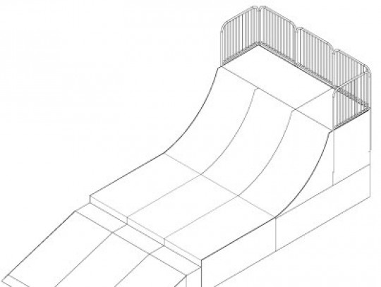 All-In Sport: L=880cm; B=378cm; H=260/100cm; r=240cm