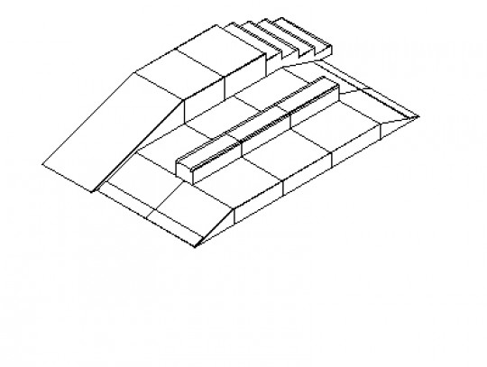 All-In Sport: L=740cm; B=460cm; H=40/80cm.