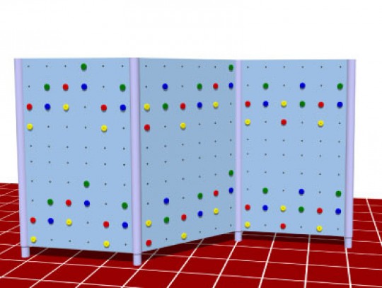 All-In Sport: Boulderwand aus Polymerbeton, mit hohem Aufforderungscharakter. Diese Anlage kann nahezu überall aufgestellt werden. Durch das modulare S...