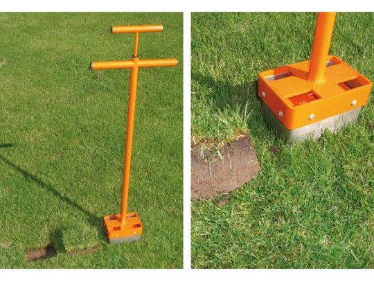 All-In Sport: <p>Voor het repareren van kale plekken en gaten in het gras.</p>
<ul>
<li>Doorsnede: 15 cm uitsteekmaat</li>
<li>7 cm uitsteekdiepte</...
