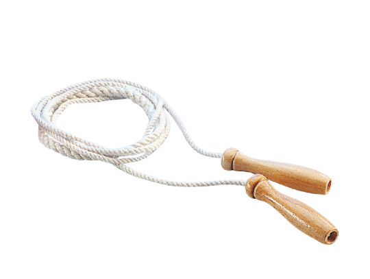 All-In Sport: aus Weichfaser. Besonders angenehm zu halten mit Holzgriffen. In der Länge flexibel verstellbar durch Anbringen von Knoten.