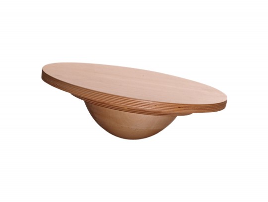 All-In Sport: Balancier-Kuppel Ø 20 cm, Höhe ca. 11,5 cm.<br />Fitness- und Therapiekreisel ganz aus ökologisch einwandfreiem Buchenholz. Balancier-Hal...