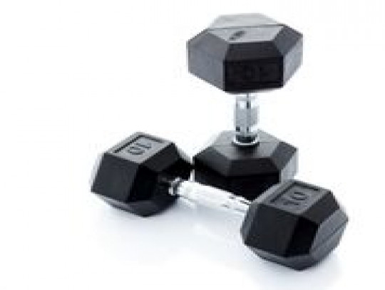 All-In Sport: <p>De Hexagonale Dumbbells ook wel Hexa Dumbbells genoemd hebben zeshoekige uiteinden waardoor ze niet kunnen wegrollen. Ze zijn uitgevoe...