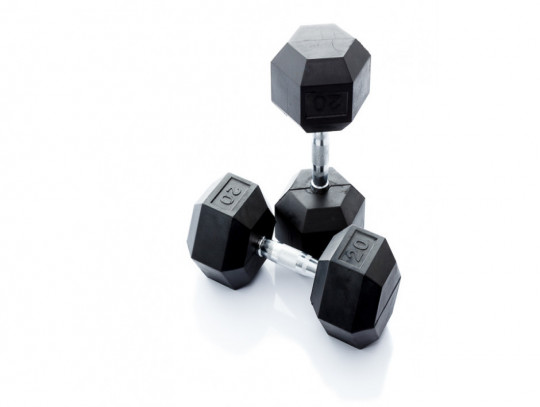 All-In Sport: <p>De Hexagonale Dumbbells ook wel Hexa Dumbbells genoemd hebben zeshoekige uiteinden waardoor ze niet kunnen wegrollen. Ze zijn uitgevoe...