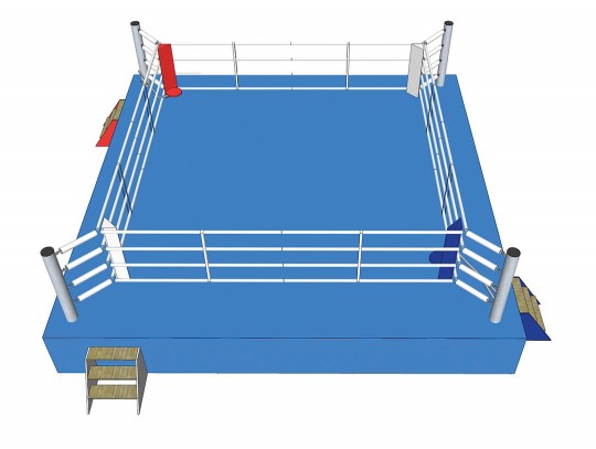 All-In Sport: AIBA-gecertificeerde wedstrijd boksring voor boks-manifestaties op het allerhoogste niveau. Ringmaat 7,8 x 7,8 meter. Touwvierkant 6,1 x ...