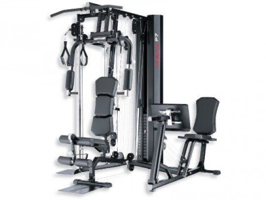 All-In Sport: - Komplettes Powercenter für variantenreiches Krafttraining<br />- Zusätzliche Station Beinpresse<br />- Zusätzlicher Doppelkabelzug für ...