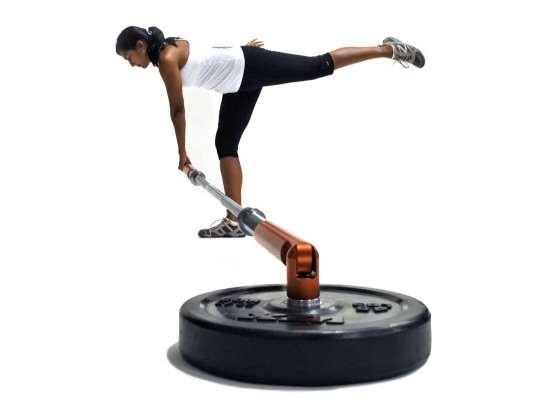 All-In Sport: Mit einem Core- oder Rotations-Trainer, einer Olympic-Langhantelstange und einigen Gewichtsscheiben (50 mm-Bohrung) kann auf engstem Raum...