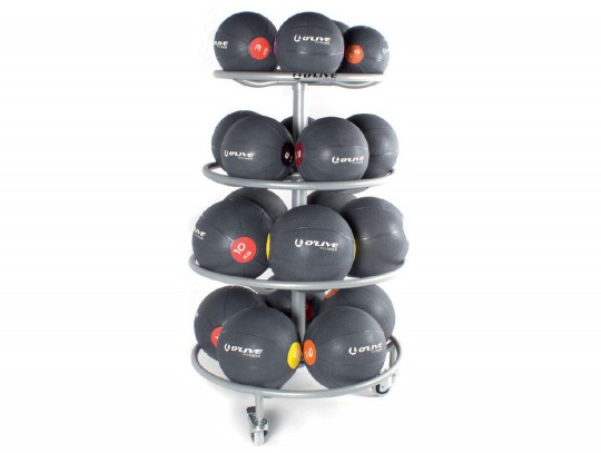 All-In Sport: Der fahrbare Ablageständer eignet sich zur Aufbewahrung von Medizinbällen, Functional Balls und Slam Balls. Pro Etage finden 4 Functional...