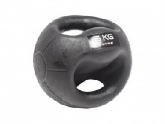 All-In Sport: functionele Medizinbal van rubber met stroeve, slijtvaste oppervlaktestructuur. De combinatie tussen Medizinbal, halter en Kettlebell maa...