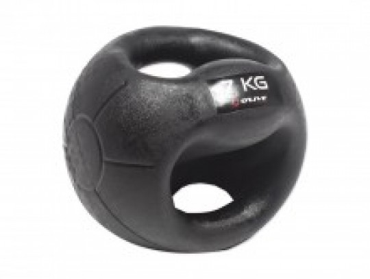 All-In Sport: functionele Medizinbal van rubber met stroeve, slijtvaste oppervlaktestructuur. De combinatie tussen Medizinbal, halter en Kettlebell maa...