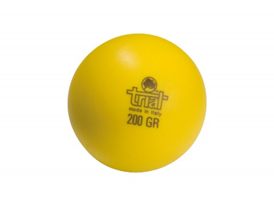 All-In Sport: Werp- en slagbal van kunststof 200 gram, Ø 6,5 cm