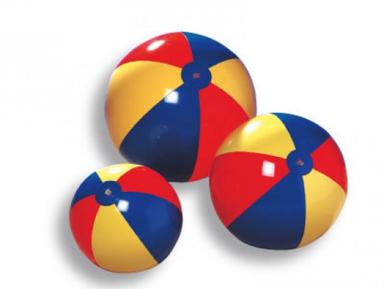 All-In Sport: aus Weichplastik, aufblasbar, Farben bunt sortiert. Wasserbälle eignen sich für eine Vielzahl von Übungen: den Ball mit verschiedenen Kör...