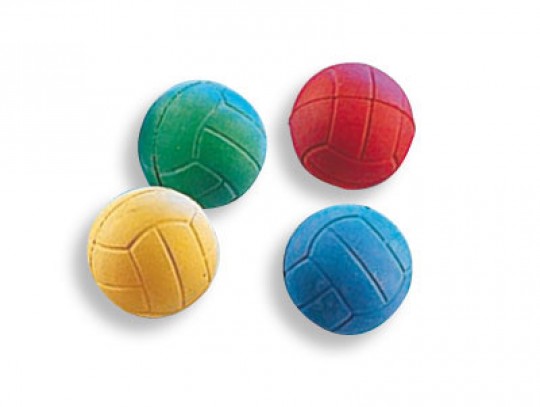 All-In Sport: <p>Set van 10 ballen, geassorteerde kleuren 3 x rood, 3 x blauw, 2 x geel, 2 x groen. Goed springen, 6,2 cm Ø.</p>