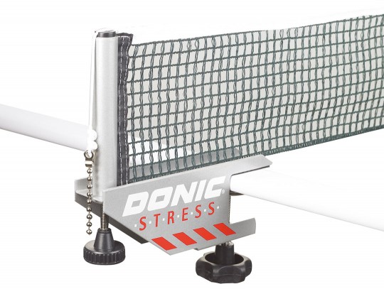 All-In Sport: De Donic® Tafeltennis- Net STRESS is snel en makkelijk te monteren.Het heeft een constructie van staal met een kunststof omranding.