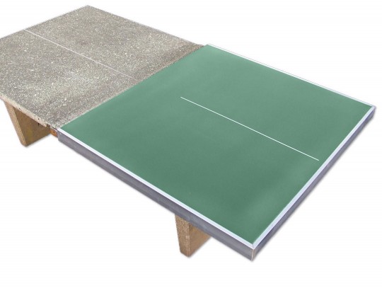 All-In Sport: Hiermee kunt u probleemloos uw oude betonnen tafeltennistafel voorzien van een nieuw speelvlak. Ongeacht fabricaat, ongeacht hoe oud. Dez...