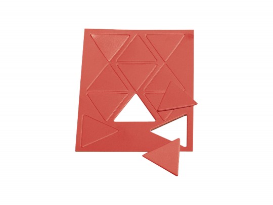 All-In Sport: Op Taktifol zelfklevende spelersymbolen (rode driehoeken). 11 symbolen per set.