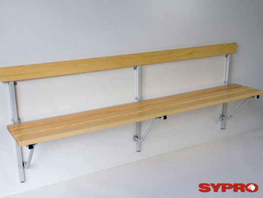 All-In Sport: <b>Platz sparen im Umkleideraum mit Sypro-Wandbänken</b><br /><br />Mit unseren robusten Klappbänken bieten wir Ihnen ein raumsparendes P...