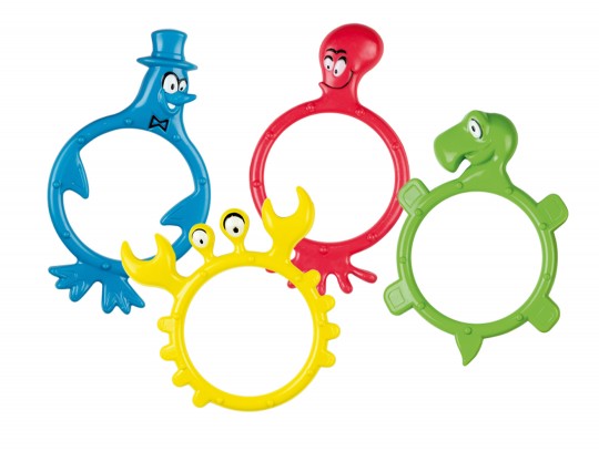 All-In Sport: Het populaire duikspel met leuke figuren. De 4 monsters in een ringvorm zijn qua kleur verschillend en bieden heel veel duikpret. Spannen...