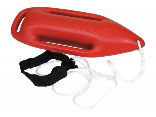 All-In Sport: Original Baywatch torpedo in topkwaliteit. Geschuimd Thermoplast-materiaal,  compleet met touw en schouderband. Afm. (LxBxH): 66 x 23 x 1...