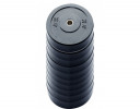 10-pack 20 kg Ol. Bumper Plates zwart