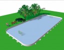 Trainingsboarding 28 x 16 meter