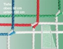 Voetbaldoelnetten in clubkleuren voor doeldiepte 80 cm / 150 cm