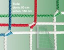 Jeugdvoetbaldoelnetten Schaakbord rood/wit