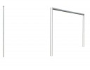 Voetbaldoel 732x244 cm COMPACT te plaatsen in bodemhulzen