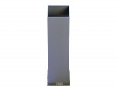 Bodemhuls aluminium 80 x 80 mm