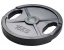 Halterschijf rubber gecoat 15 kg