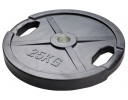 Halterschijf rubber gecoat 25 kg