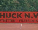 All-In Sport: Tennisbaandoek 12 x 2 meter rood Tennisbaandoek 12 x 2 meter rood