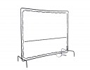 Tennis-trainingswand BIG 2,80 x 2,20 meter
