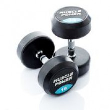 All-In Sport: <p>Ronde Dumbbells per stuk</p>
<p> </p>
<p>Deze degelijke, ronde dumbbell heeft een verchroomd handvat met voldoende grip. Met ee...