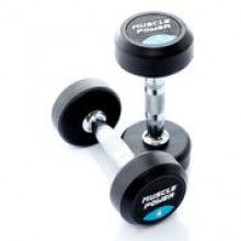 All-In Sport: <p>Ronde Dumbbells</p>
<p> </p>
<p>per stuk Deze degelijke, ronde dumbbell heeft een verchroomd handvat met voldoende grip. Met ee...