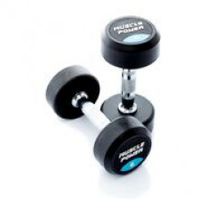 All-In Sport: <p>Ronde Dumbbells per stuk</p>
<p> </p>
<p>Deze degelijke, ronde dumbbell heeft een verchroomd handvat met voldoende grip. Met ee...