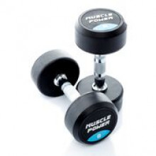 All-In Sport: <p>Ronde Dumbbells per stuk</p>
<p> </p>
<p>Deze degelijke, ronde dumbbell heeft een verchroomd handvat met voldoende grip. Met ee...